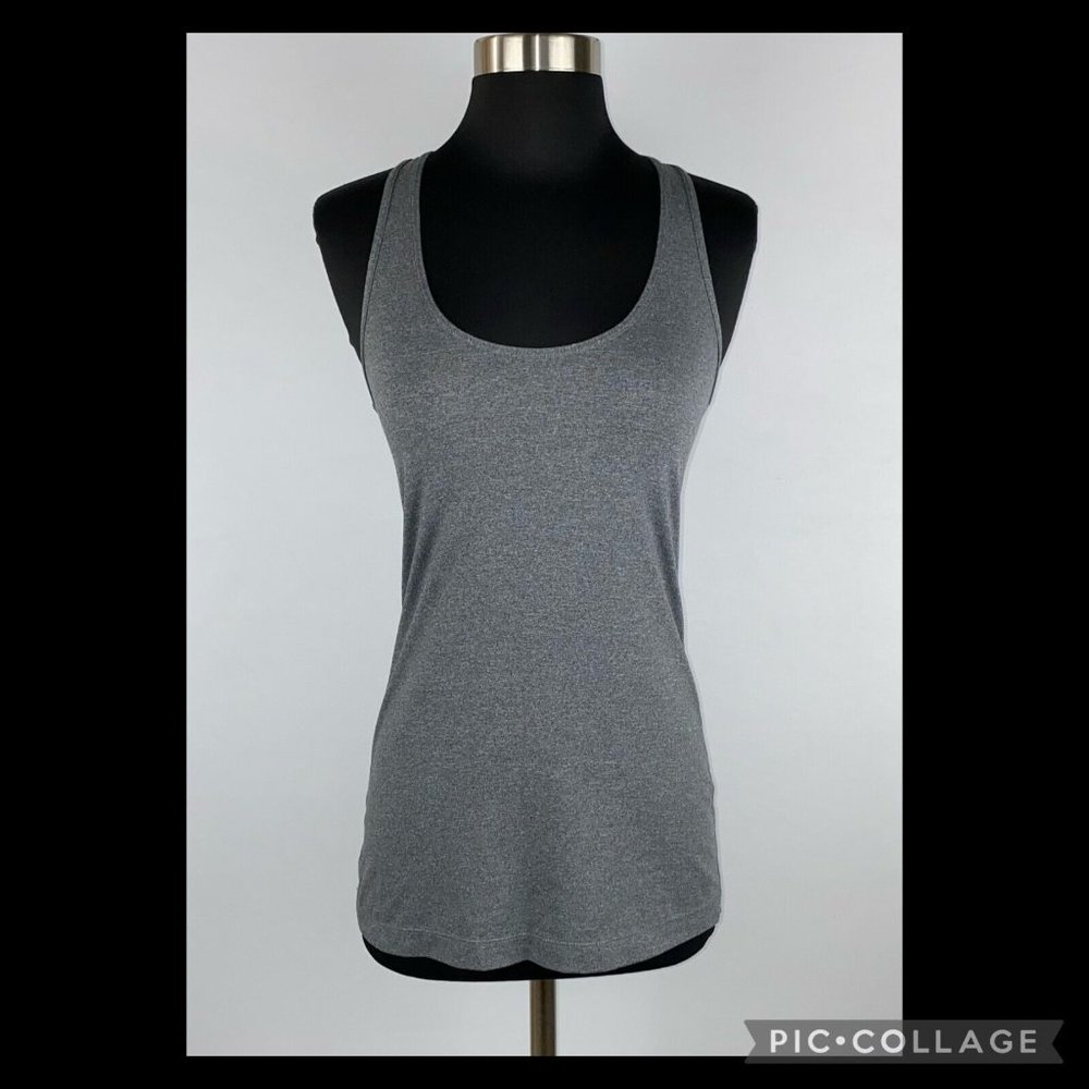 Xersion XS Gray Heathered Activewear Racerback Tank